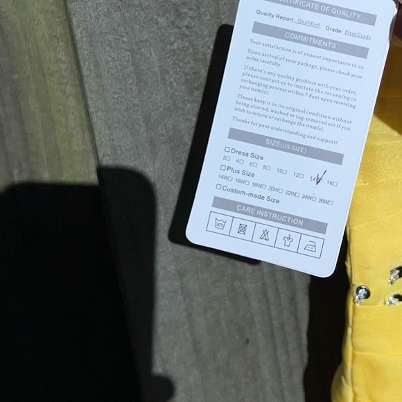 Judy Bridal one shoulder yellow gown. - Picture 12 of 13